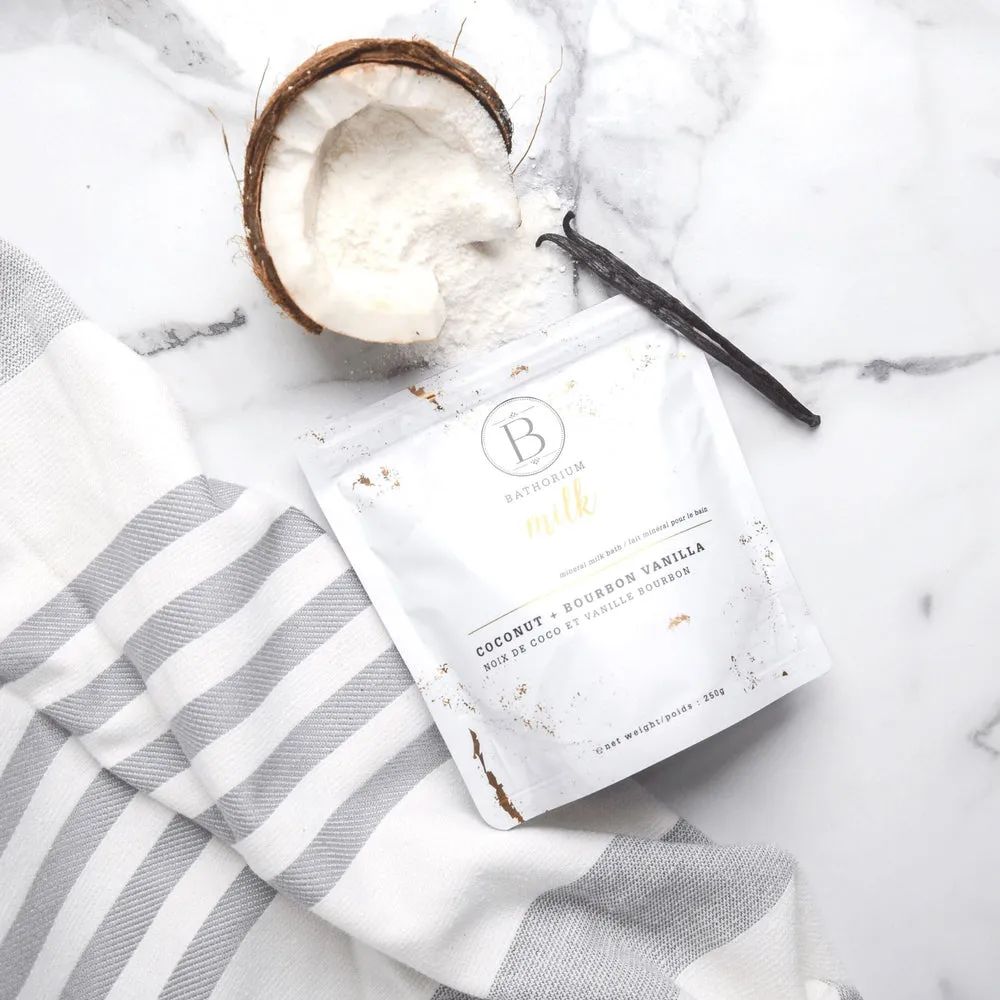 Coconut   Vanilla Milk Mineral Soak 250g | Bathorium