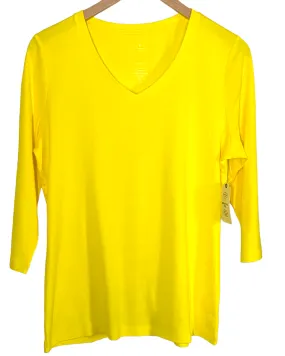 Cool Winter Blazing Yellow V-neck Tee