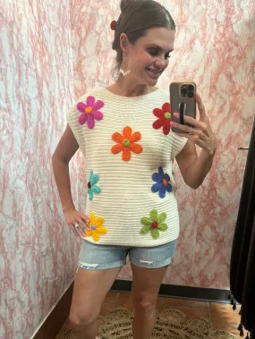 Crochet Flower Top