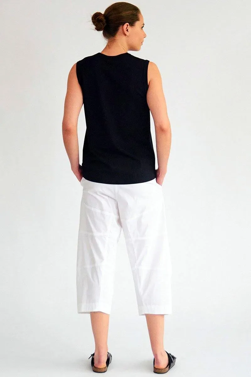 Cropped Tuscan Pant In White F65 1514 by Mela Purdie