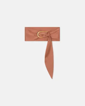 Dae - Sale Slip Satin Belt - Brown Terra