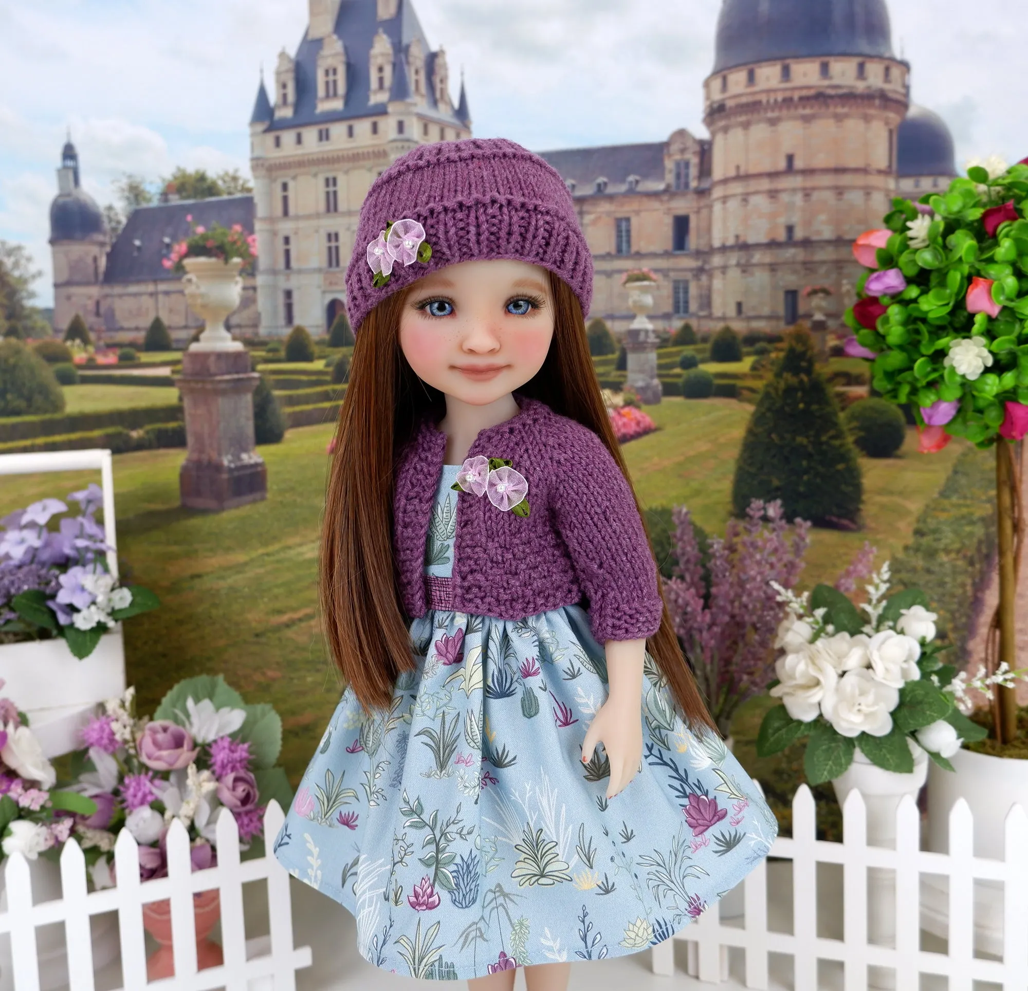 Desert Twilight - dress and sweater set with shoes for Ruby Red Fashion Friends doll