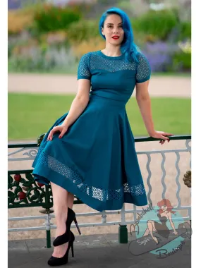 Dolly & Dotty Teal Swing Dress