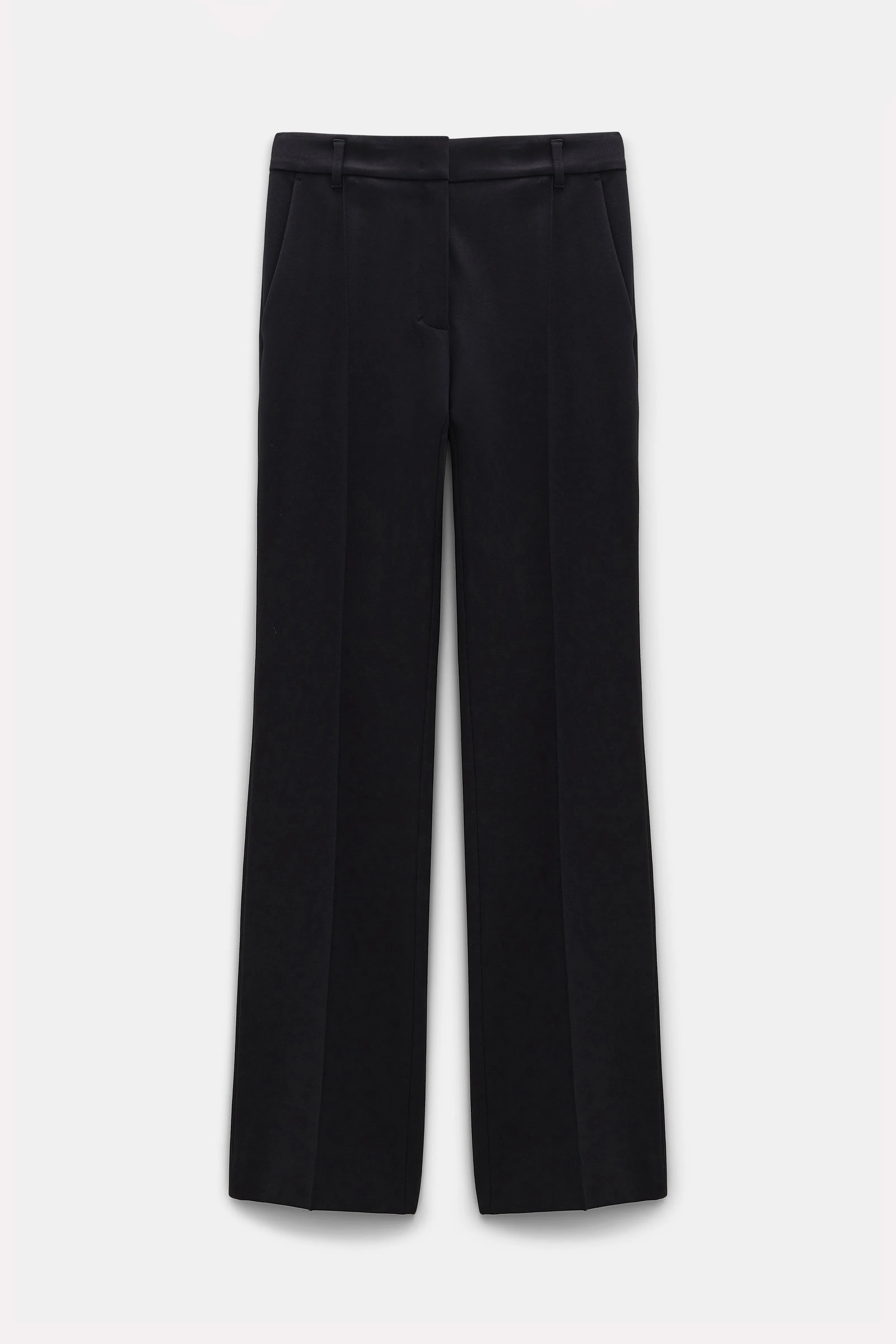 Dorothee Schumacher Flared Pants in Punto Milano in Black