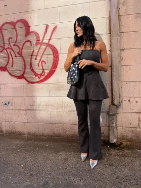 DOWN TO BUSINESS FLARE PANTS