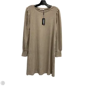 Dress Sweater By Clothes Mentor In Beige, Size: L