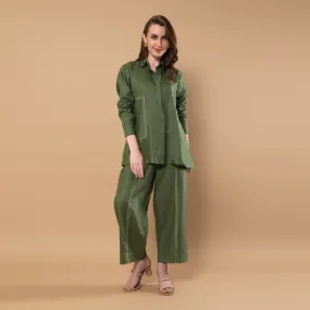 Ember - Hemp Co-ord Set - Olive Green