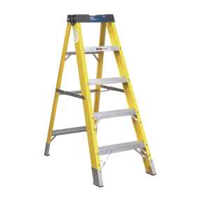 Fibreglass Step Ladder 4-Tread EN 131