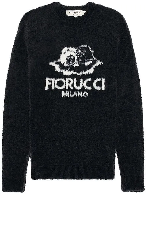 FIORUCCI Fluffy Milano Angels Knit Jumper in Black