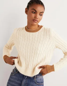 Fluffy Cable Sparkle Jumper-Rope, Gold Sparkle