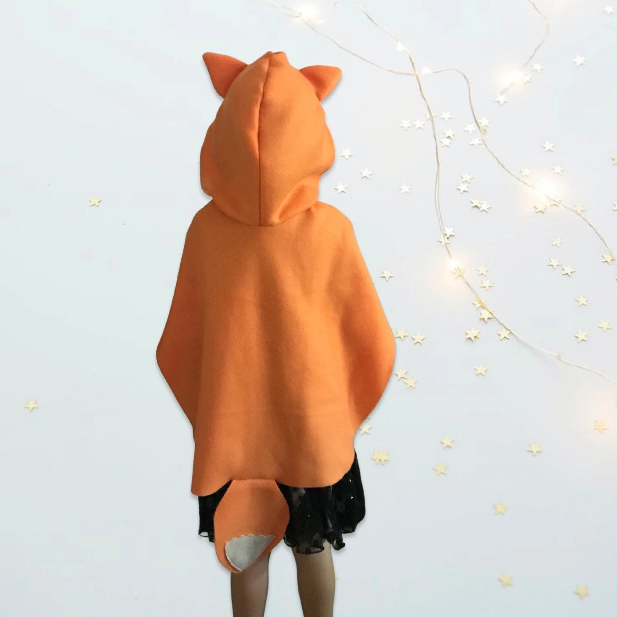 Fox Cape, Kids Halloween Costume or Dress Up Cape