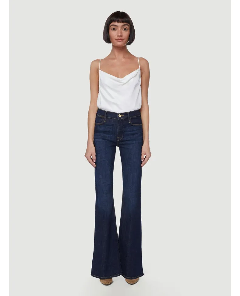 FRAME DENIM LE PIXIE FLARED HIGH WAISTED  JEANS