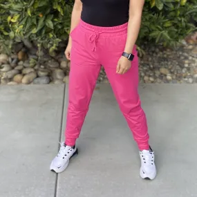 French Terry Joggers ( hot pink)