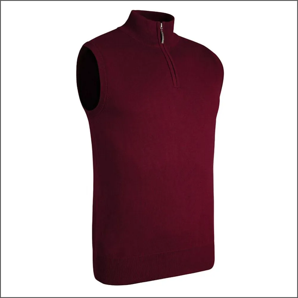 Glenmuir Stanley Lightweight Cotton Zip Neck Slipover--