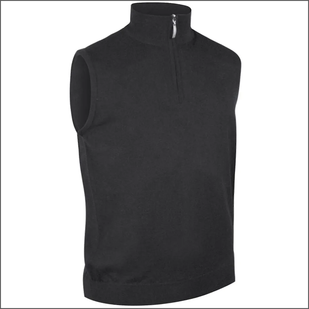 Glenmuir Stanley Lightweight Cotton Zip Neck Slipover--