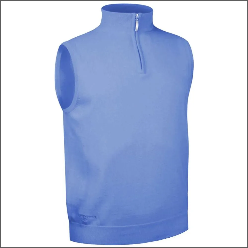 Glenmuir Stanley Lightweight Cotton Zip Neck Slipover--