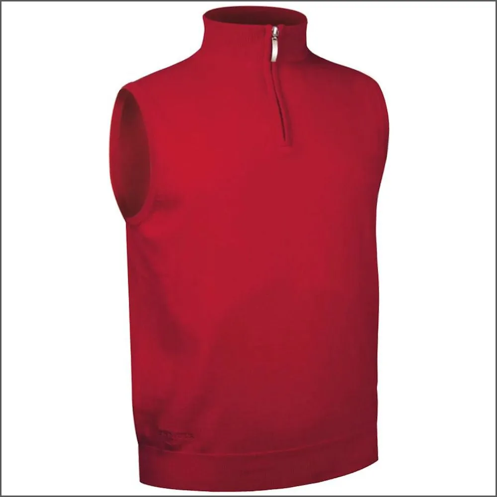 Glenmuir Stanley Lightweight Cotton Zip Neck Slipover--