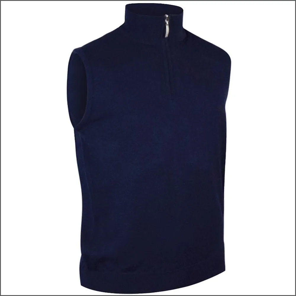 Glenmuir Stanley Lightweight Cotton Zip Neck Slipover--