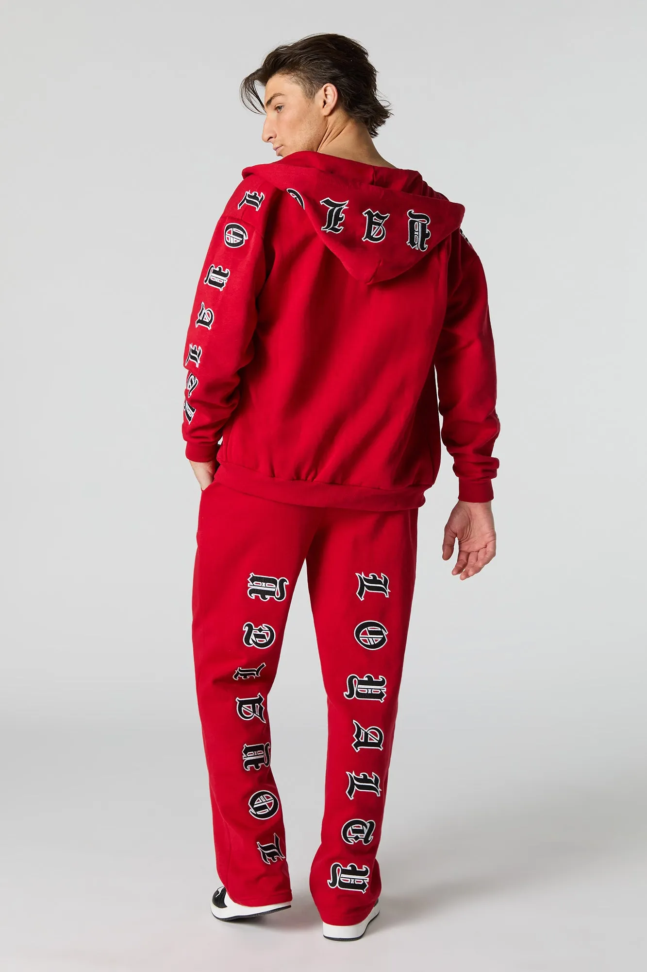 Gothic Embroidered Fleece Sweatpant
