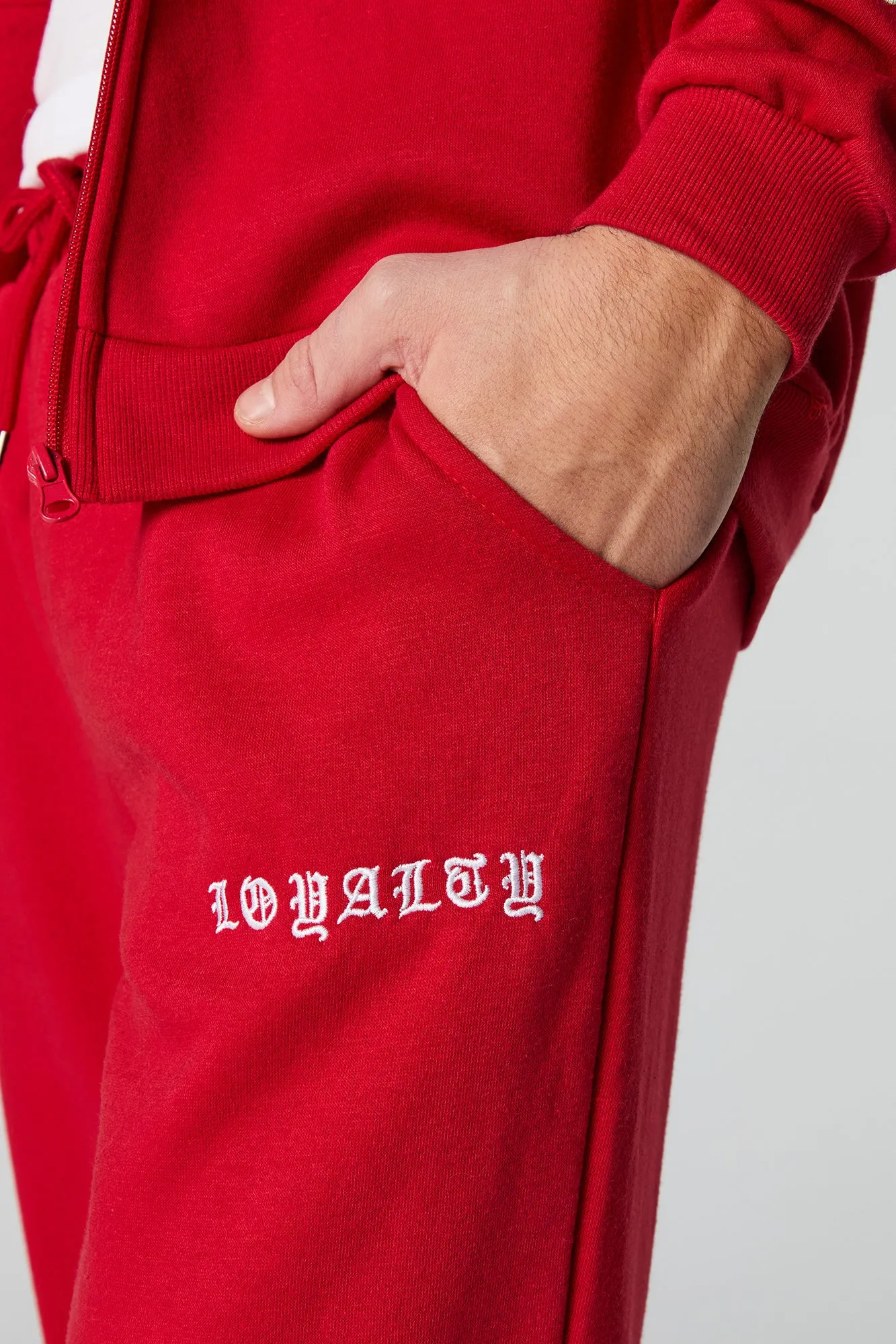Gothic Embroidered Fleece Sweatpant