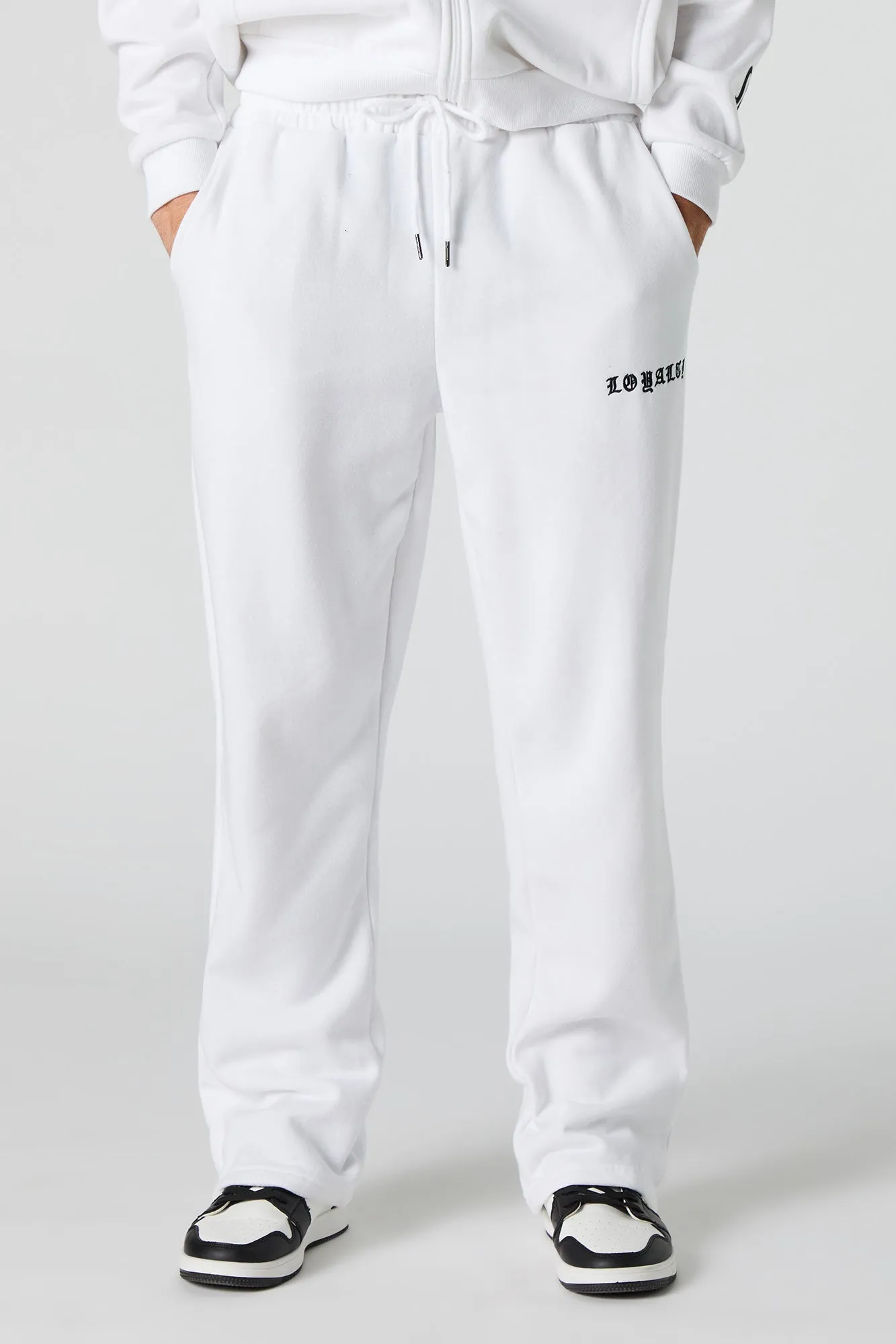 Gothic Embroidered Fleece Sweatpant