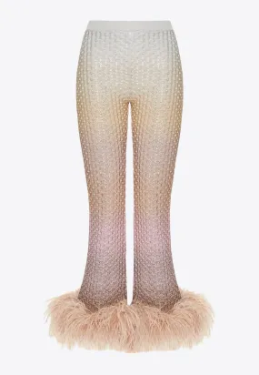 Gradient-Effect Lurex Pants