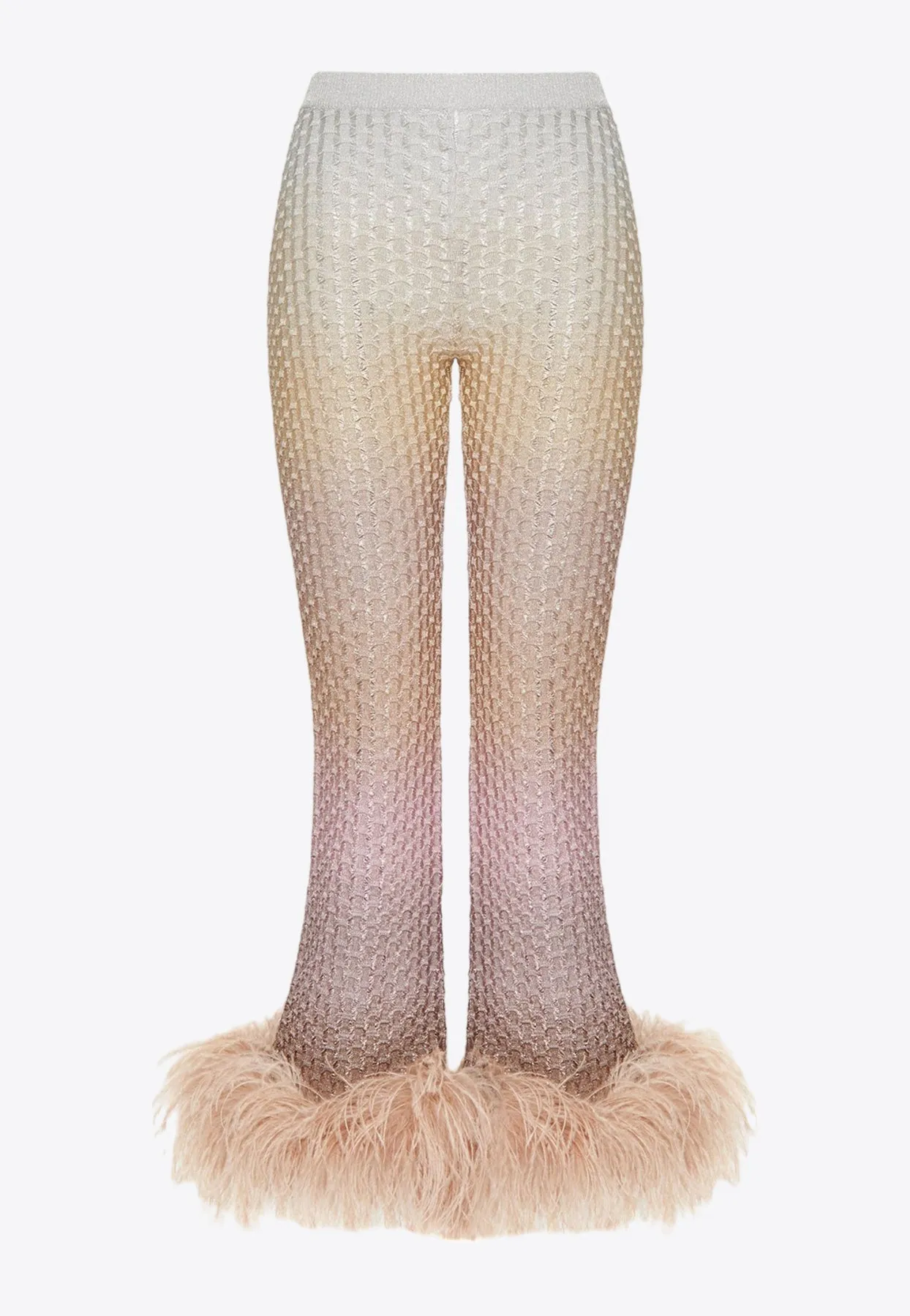 Gradient-Effect Lurex Pants