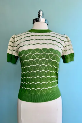 Green Shell Eve Pullover Top by Palava