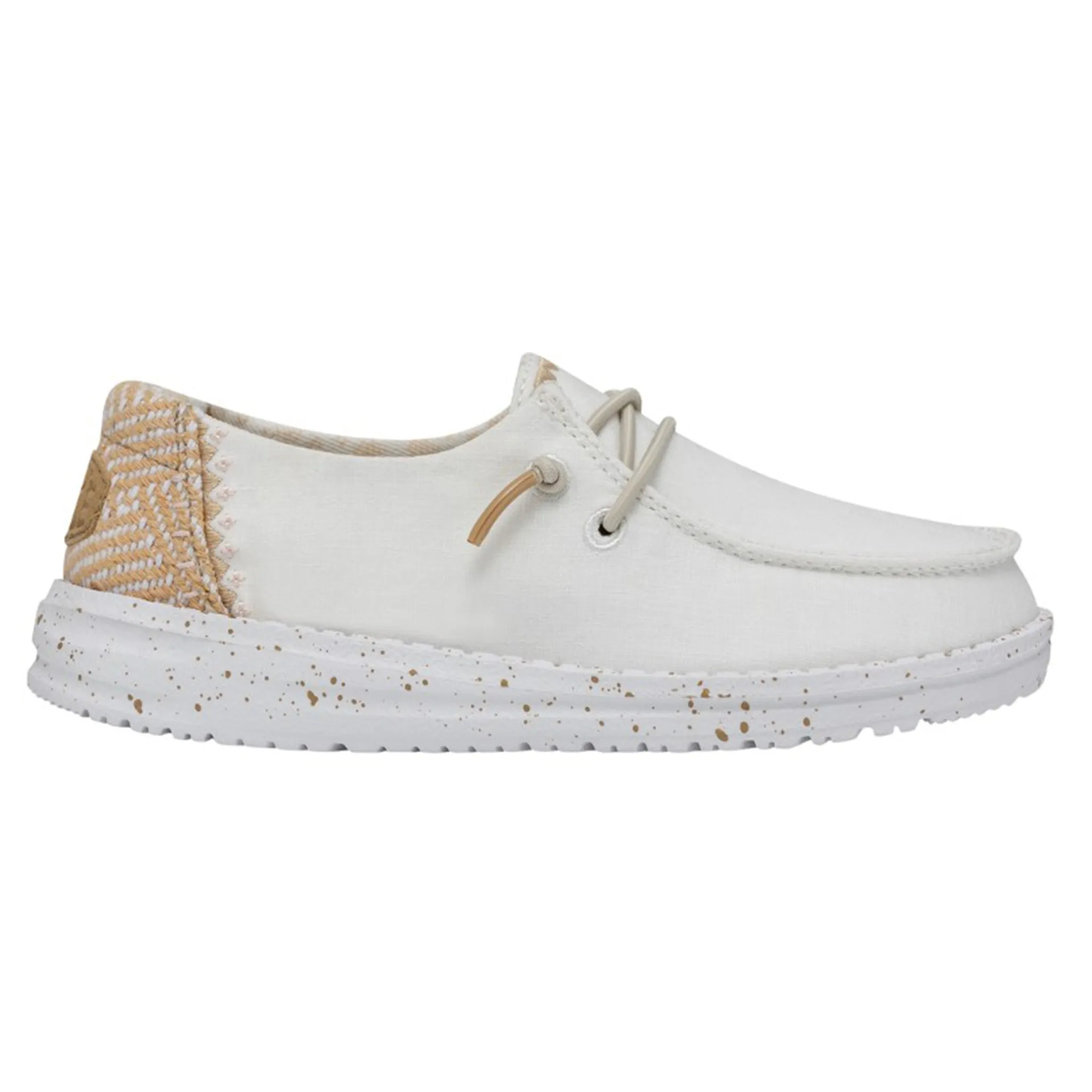 Hey Dude Youth Wendy Chambray Woven White Sand