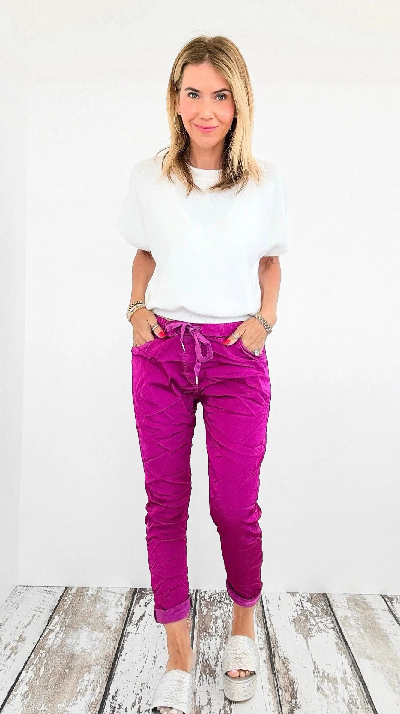 Italian Wish List Jogger - Magenta