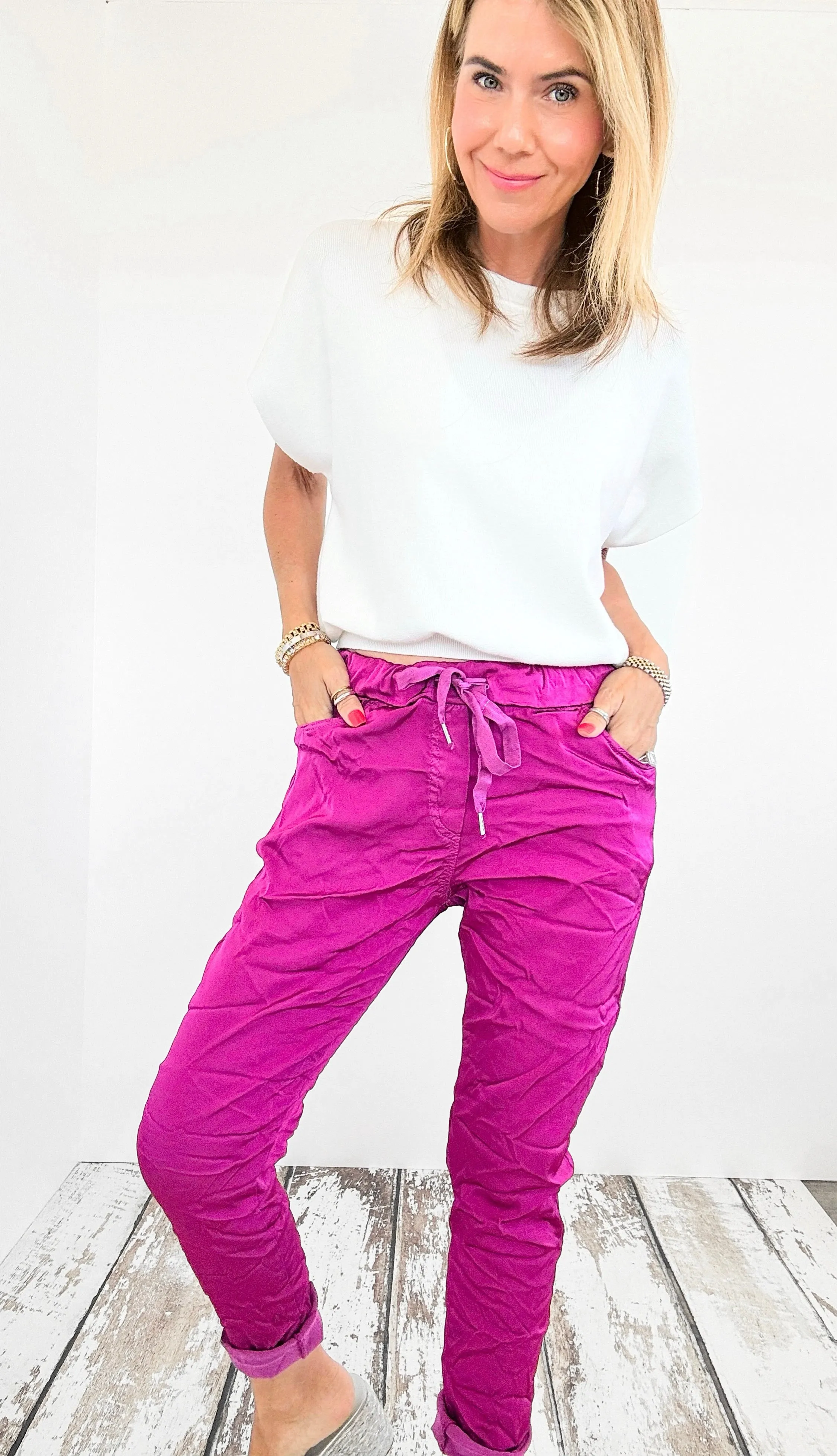 Italian Wish List Jogger - Magenta