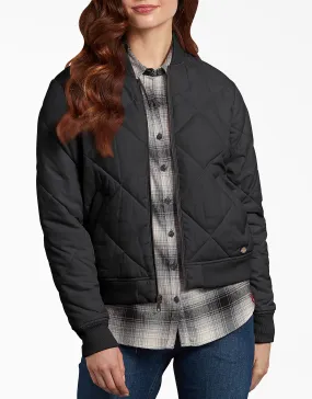 Jacket - Dickies Women's Quilted Bomber Jacket FJ800