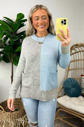 Jazara Color Block Pocket Knit Top - FINAL SALE