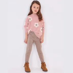Kids Knit Pants and Sweatshirt Set for Girls
