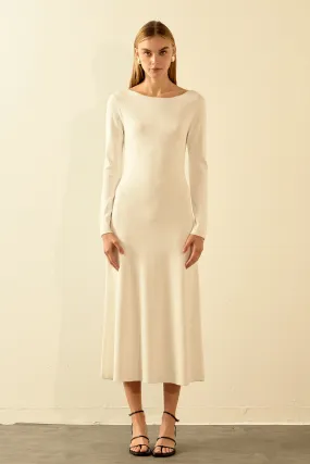 Knit Open Back Maxi Dress