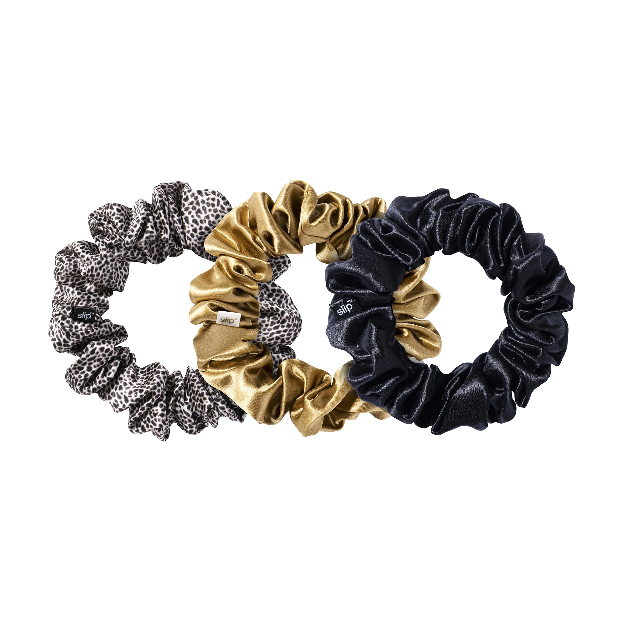 Large Pure Silk Scrunch X3-mixed Leopard