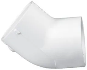 Lasco 6" SCH40 45° Elbow Slip x Slip - 417060