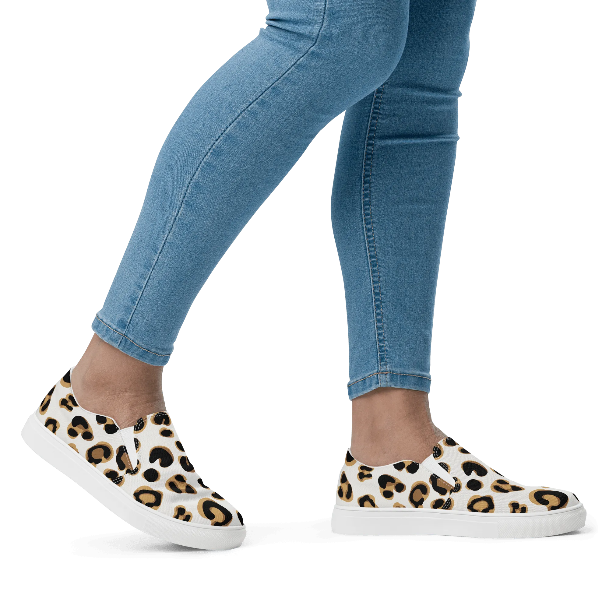 Leopard Print Women’s slip-on canvas shoes