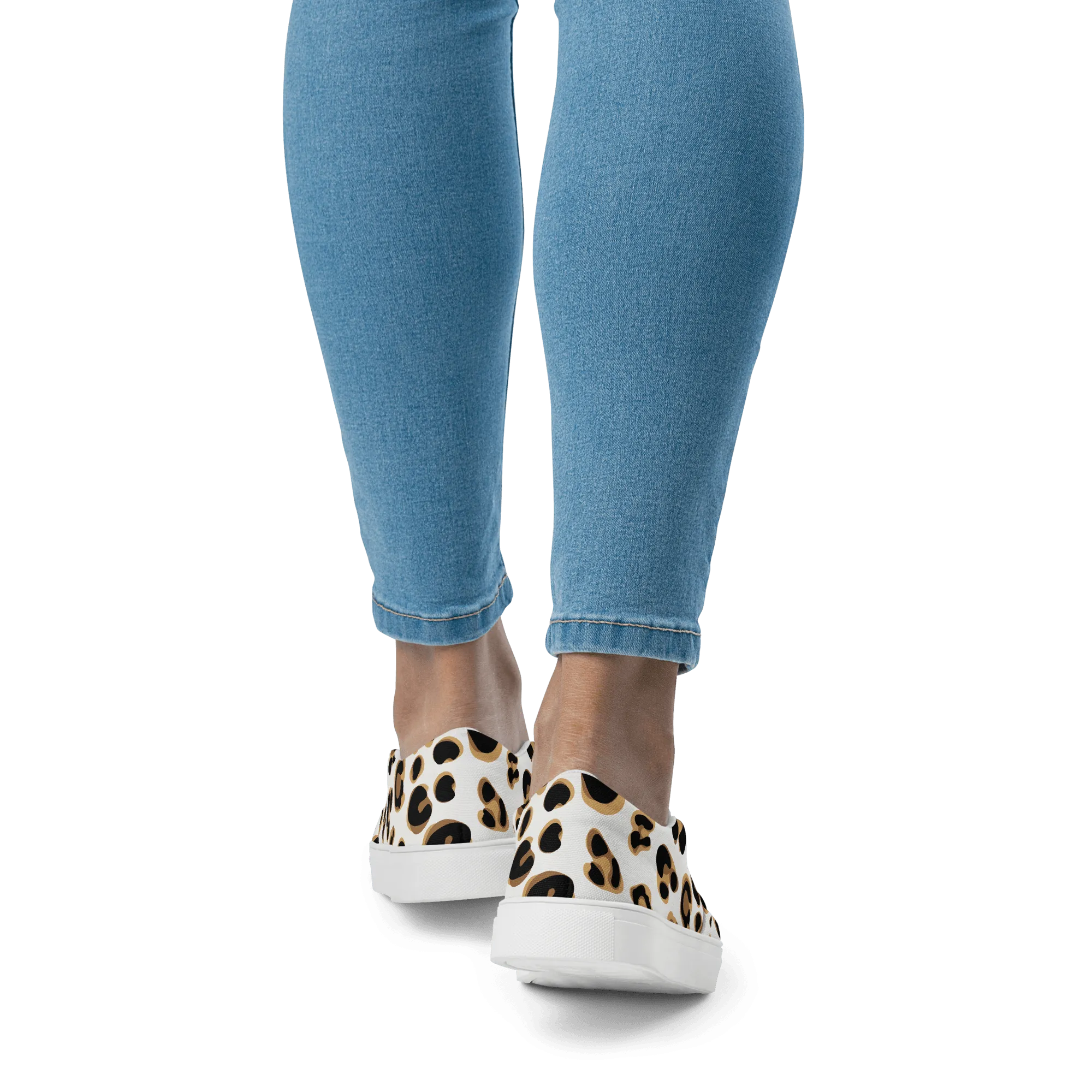 Leopard Print Women’s slip-on canvas shoes