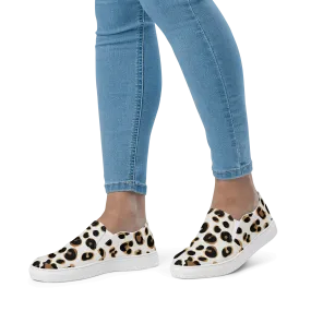Leopard Print Women’s slip-on canvas shoes