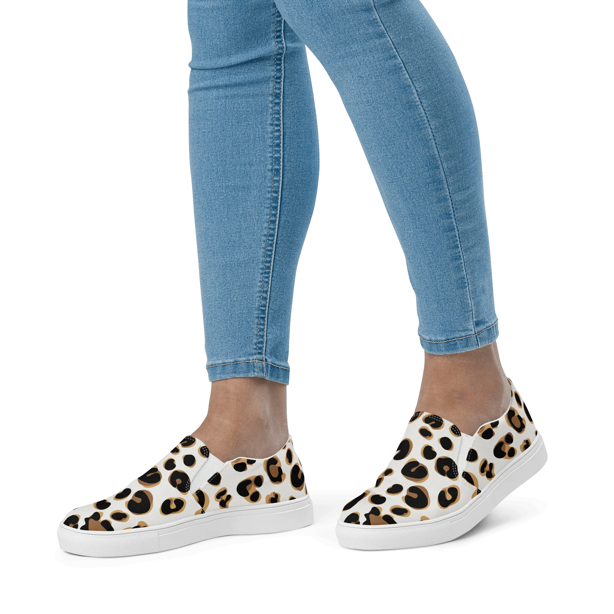 Leopard Print Women’s slip-on canvas shoes