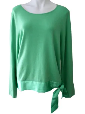 Light Spring Green Sash Sweater