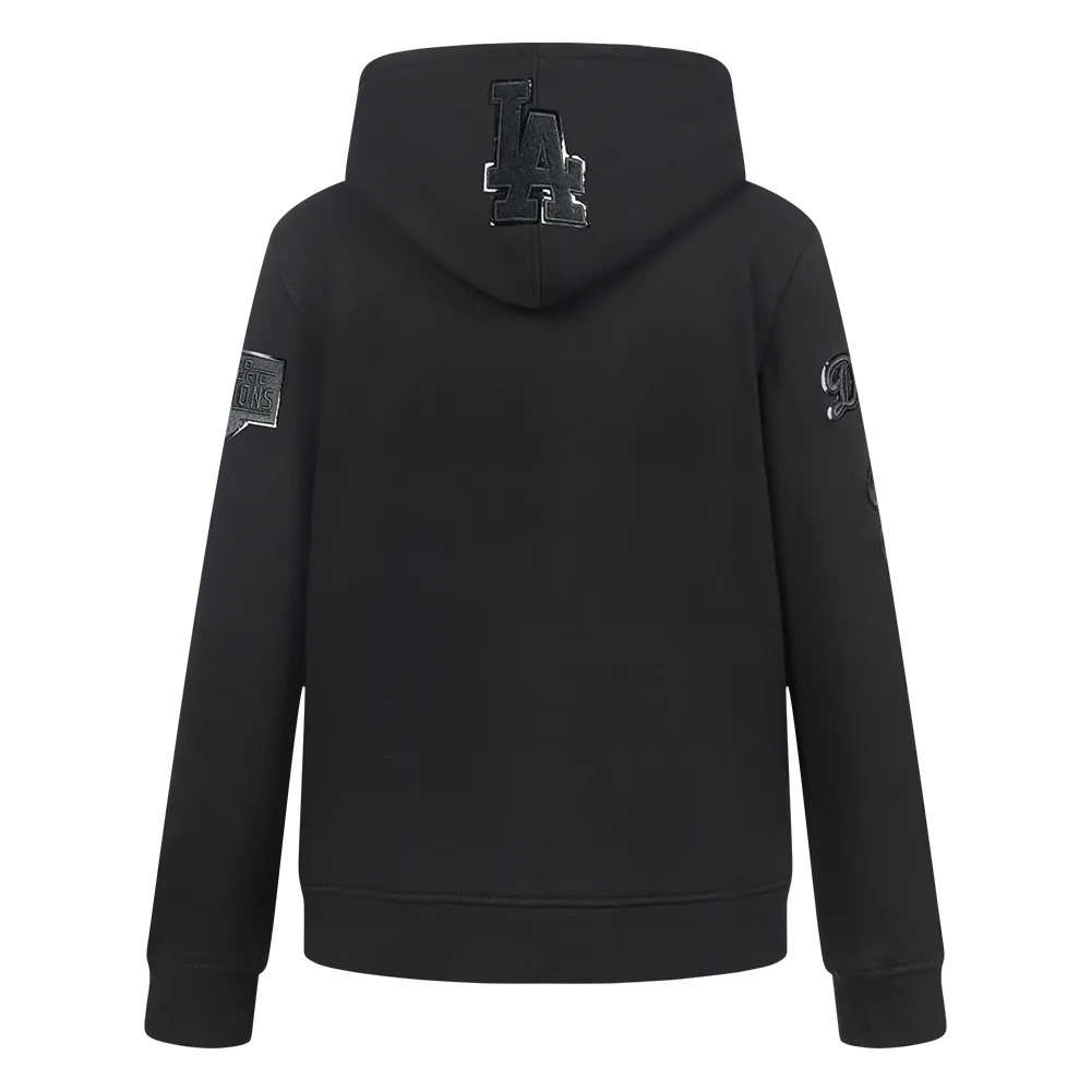 LOS ANGELES DODGERS TRIPLE BLACK BIG BOYS FLC PO HOODIE (BLACK)