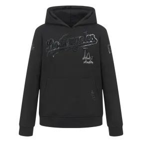 LOS ANGELES DODGERS TRIPLE BLACK BIG BOYS FLC PO HOODIE (BLACK)