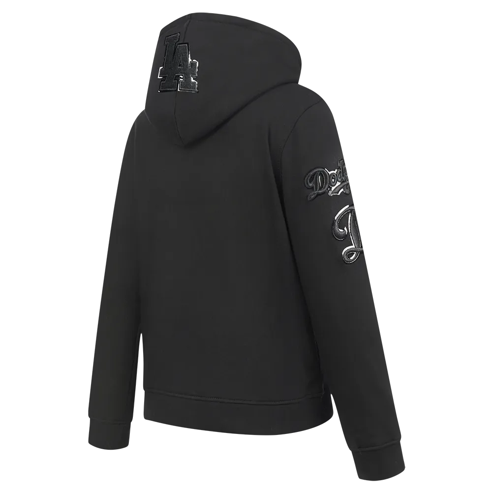 LOS ANGELES DODGERS TRIPLE BLACK BIG BOYS FLC PO HOODIE (BLACK)