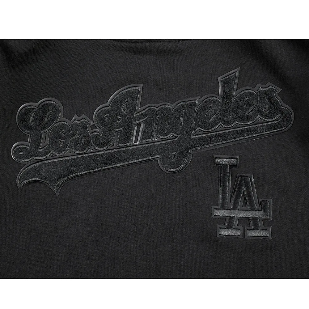 LOS ANGELES DODGERS TRIPLE BLACK BIG BOYS FLC PO HOODIE (BLACK)