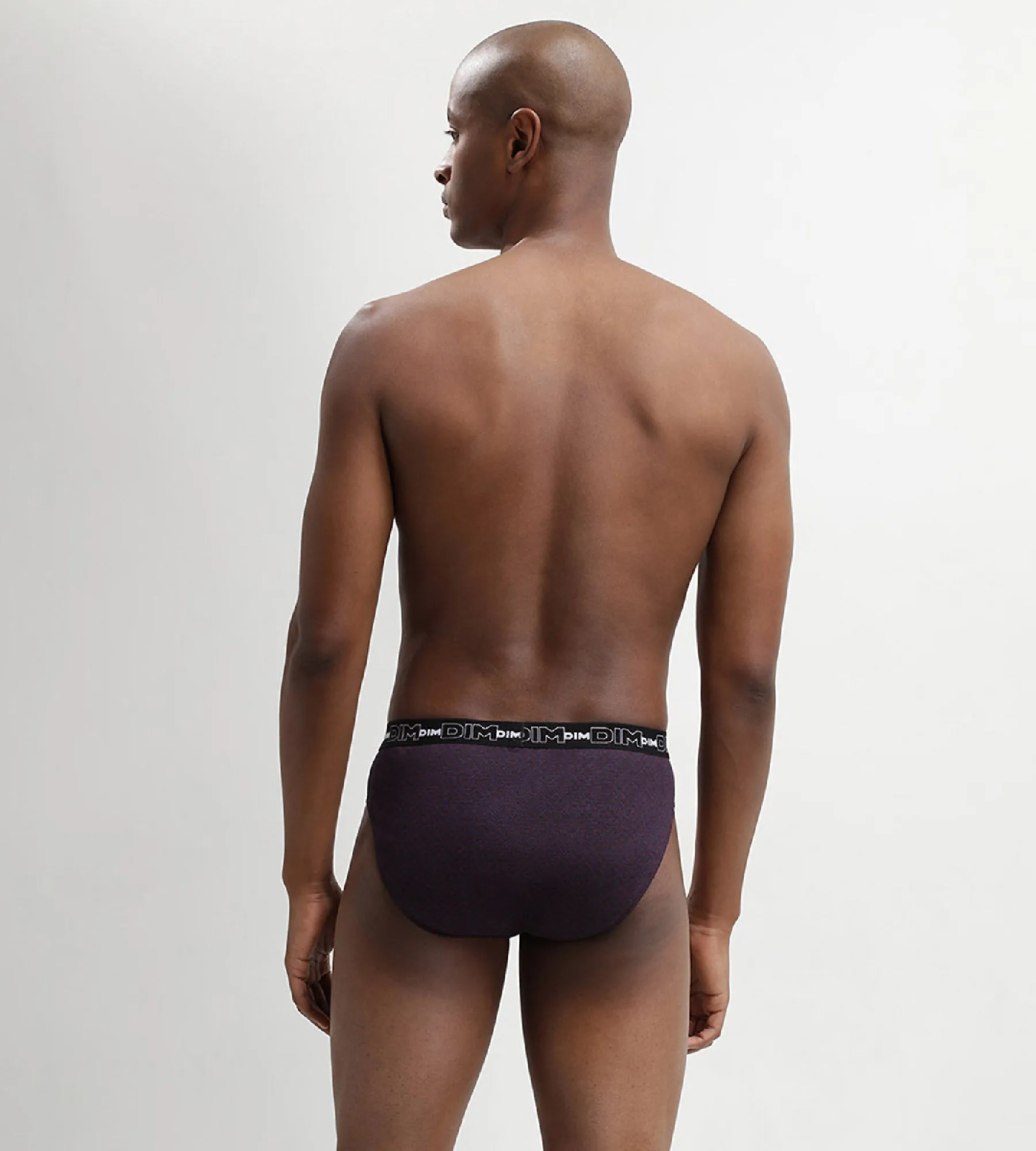 Lot de 3 slip homme en coton avec imprimé pois Noir Dim Coton Print