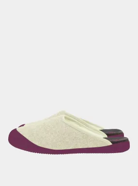 mahabis mule in skagen stone x plomme purple