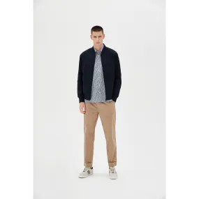Men Mmj-Doodel-Seersucker Bomber Jacket - Navy