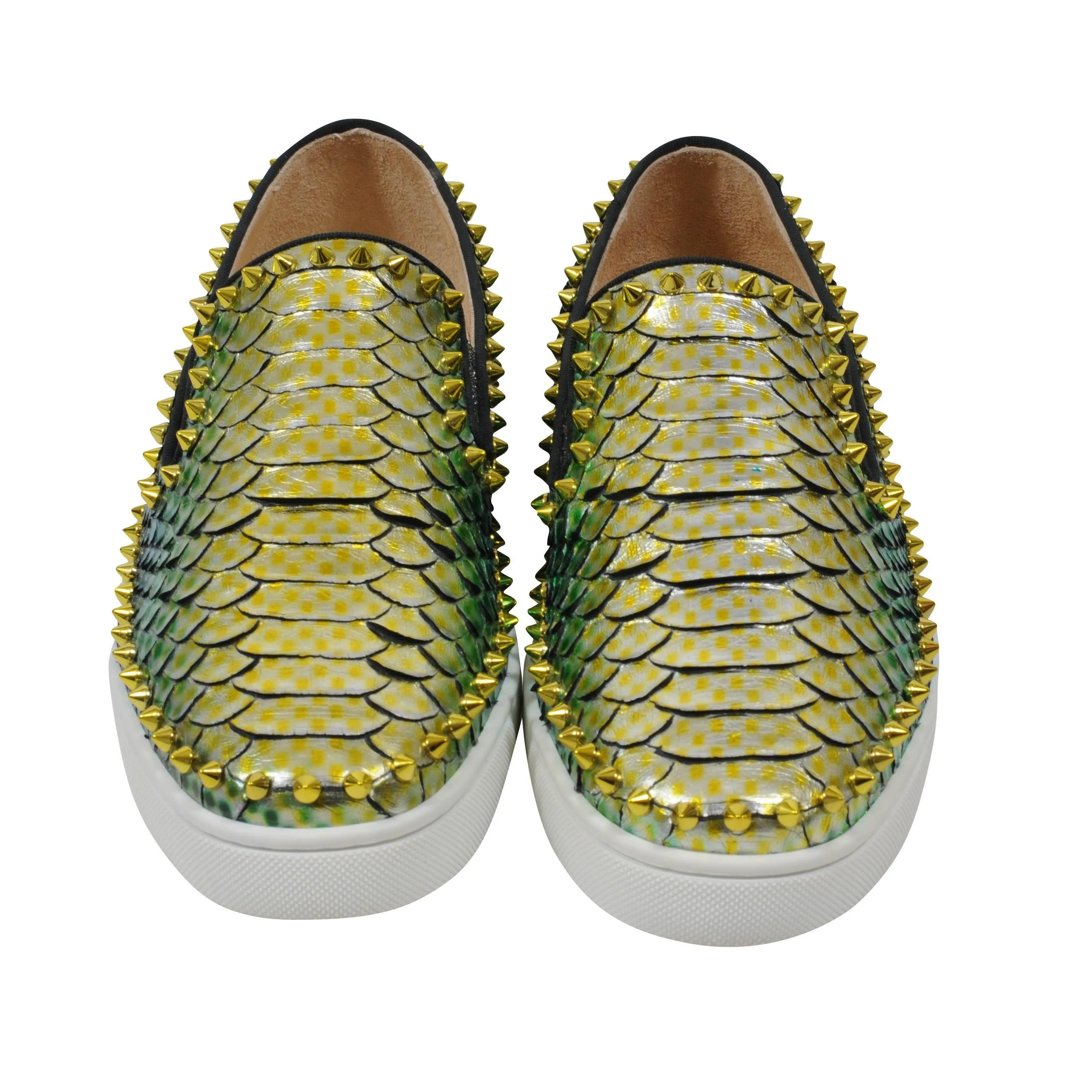 Multi Color Python Snake Pik Pik Roller Boat Slip On Sneakers